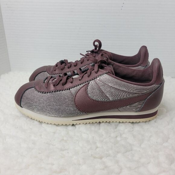 Nike Classic Cortez Womens Sneaker Size 8.5 Premium Mahogany Brown Casual Shoes - Picture 3 of 10
